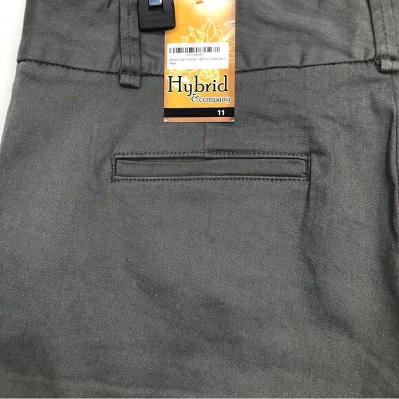 Hybrid & Company Charcoal Gray Bermuda Stretch Shorts - Picture 8 of 16